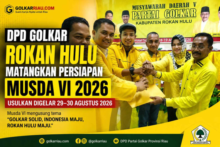 DPD Golkar Rokan Hulu Matangkan Persiapan Musda VI, Usulkan Digelar 29–30 Agustus 2026